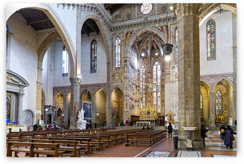Florence Tuscany Italy. Basilica di Santa Croce Basilica of the Holy Cross by Marco Brivio