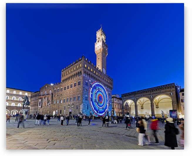 Florence Tuscany Italy. Palazzo Vecchio Old Palace the town hall in Piazza della Signoria by Marco Brivio