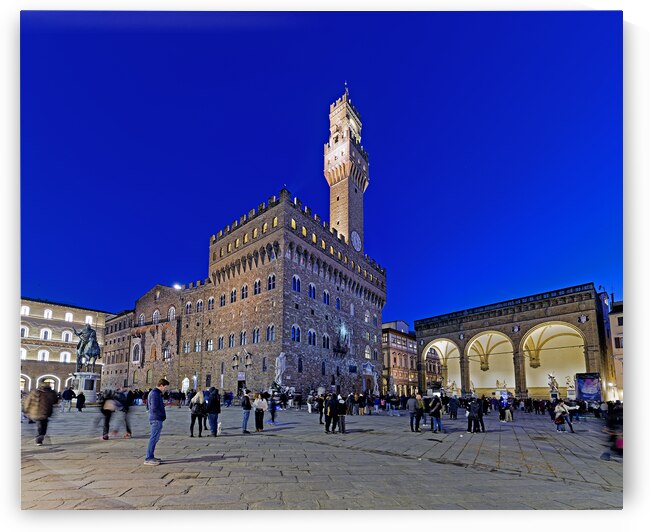 Florence Tuscany Italy. Palazzo Vecchio Old Palace the town hall in Piazza della Signoria by Marco Brivio