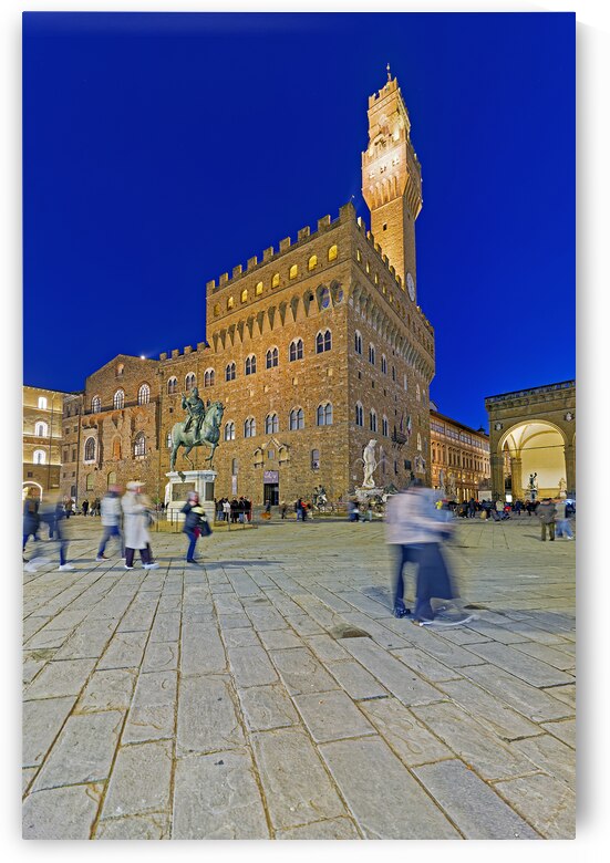 Florence Tuscany Italy. Palazzo Vecchio Old Palace the town hall in Piazza della Signoria by Marco Brivio