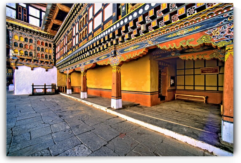 BHUTAN. Paro Monastery by Marco Brivio