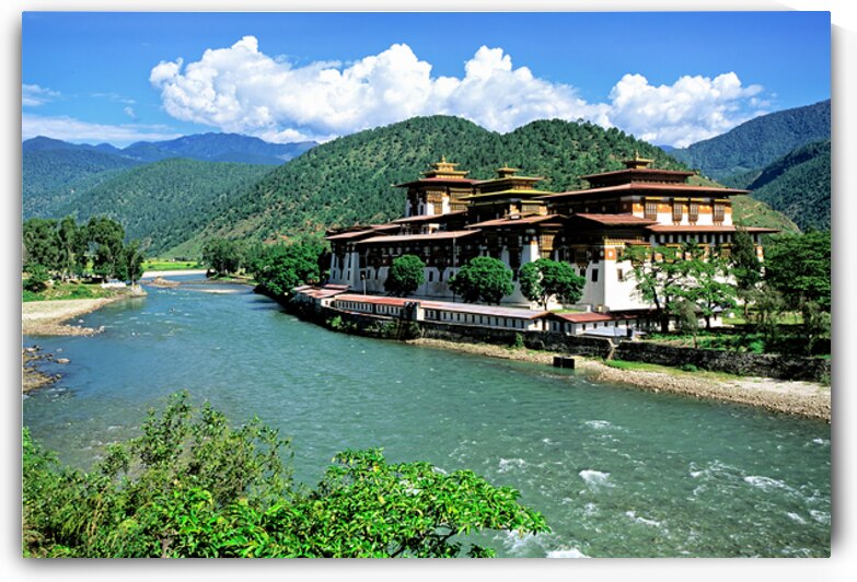 Punakha dzong monastery. Bhutan by Marco Brivio