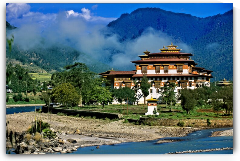 Punakha dzong monastery. Bhutan by Marco Brivio