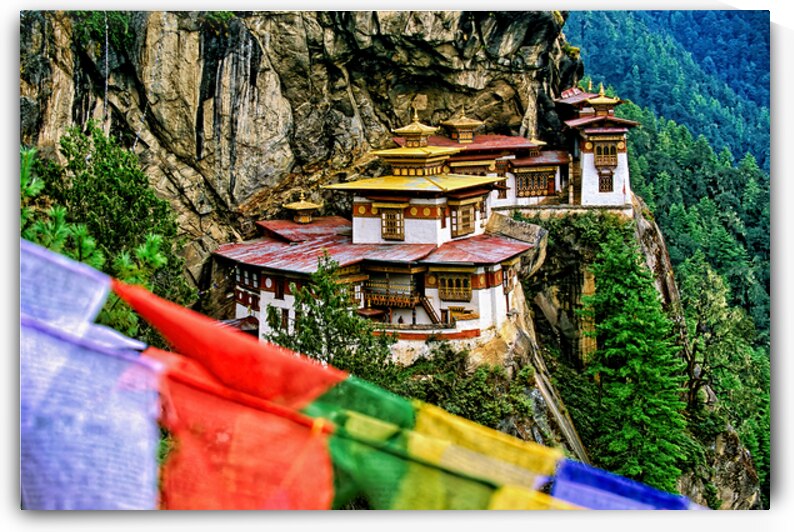 Bhutan. Taktsang is one of the most venerated pilgrim sites of the Himalayan world located in the Valley of Paro by Marco Brivio