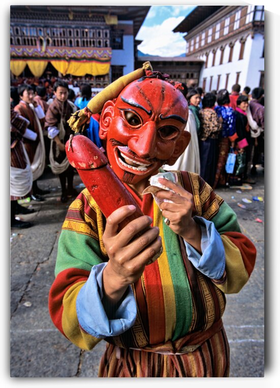 BHUTAN. Thimphu Tsechu Festival. Traditional mask by Marco Brivio